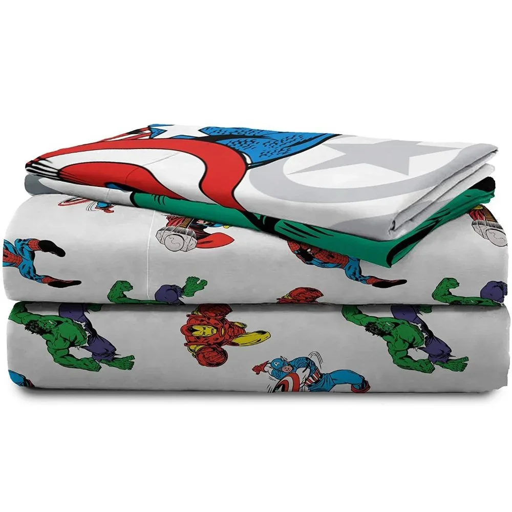 new Marvel Comics FULL Sheet Set Capt America, Incredible Hulk, Spider-Man, Thor